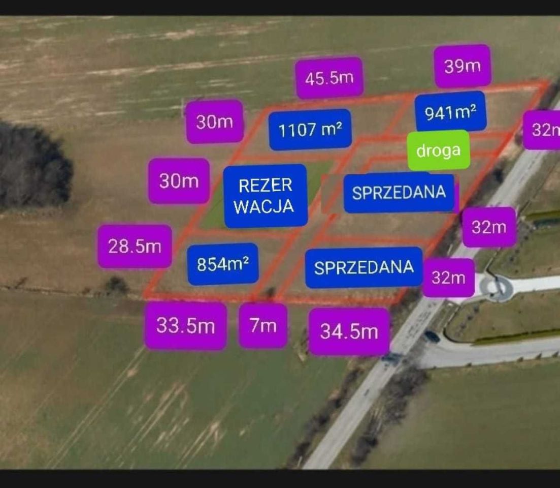 Działka budowlana Giebło, ul. Częstochowska. Zdjęcie 3