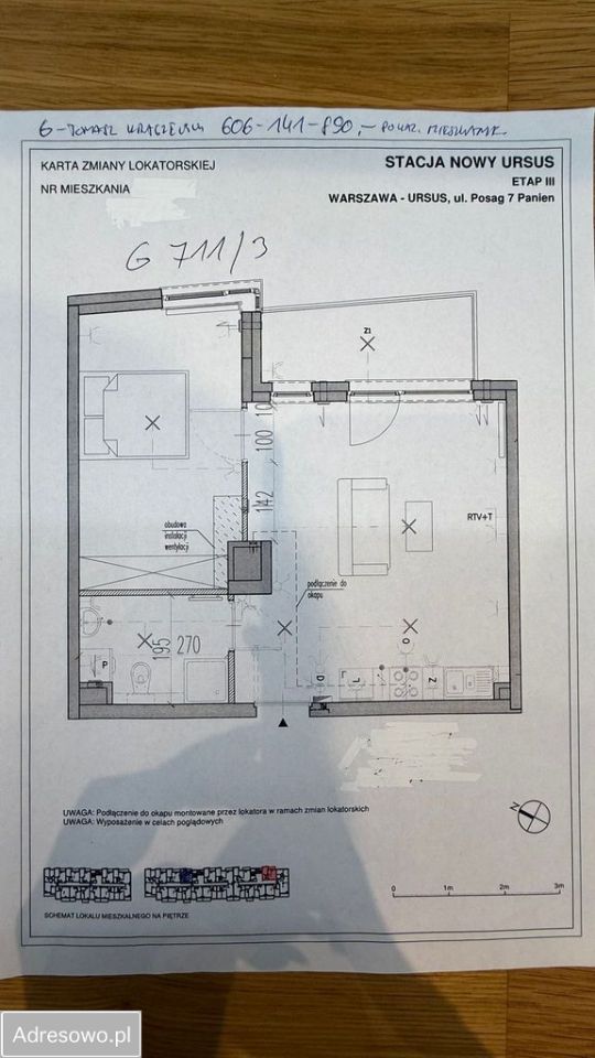 Mieszkanie 2-pokojowe Warszawa Ursus, ul. Herbu Oksza. Zdjęcie 2
