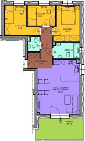 Mieszkanie 4-pokojowe Łódź Radogoszcz. Zdjęcie 1