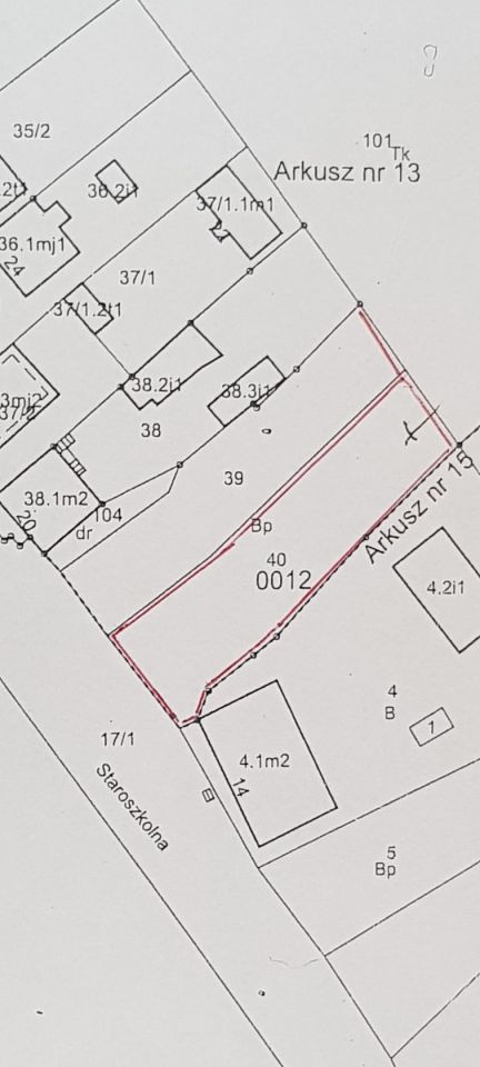 Działka budowlana Zawiercie Marciszów, ul. Staroszkolna
