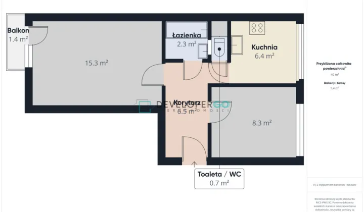 Mieszkanie 2-pokojowe Białystok Piasta, ul. Mieszka I