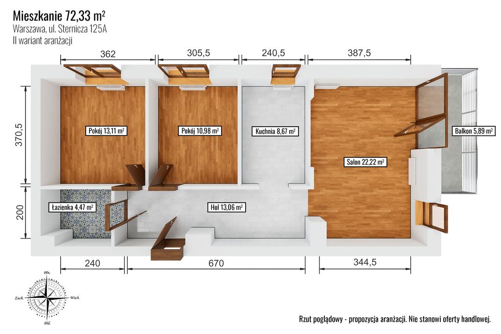 Mieszkanie 4-pokojowe Warszawa Bemowo, ul. Sternicza. Zdjęcie 37