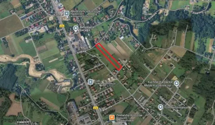 Działka budowlana Rzeszów Biała, ul. Mokra Strona