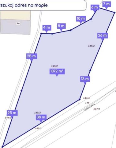 Działka budowlana Brzyczyna, ul. Spacerowa. Zdjęcie 1