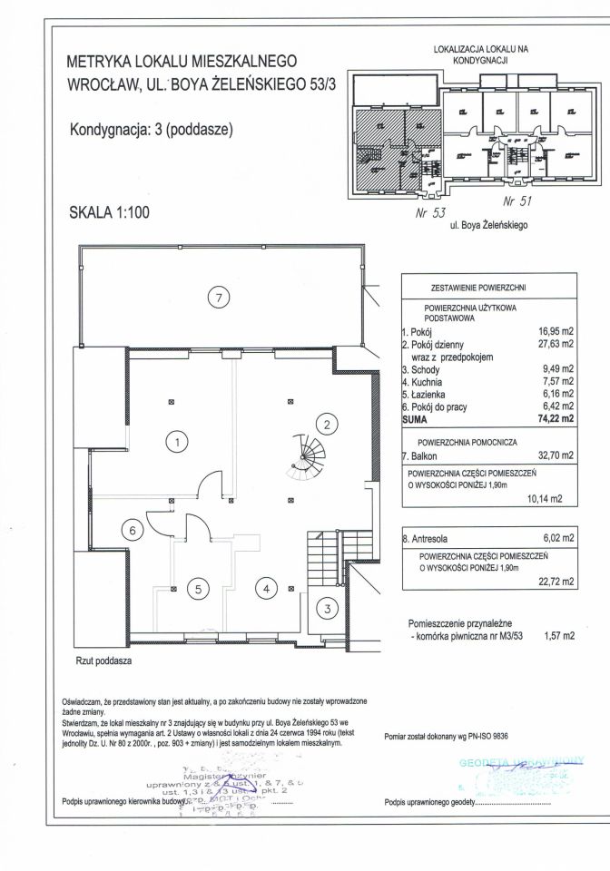 Mieszkanie 3-pokojowe Wrocław Karłowice, al. Tadeusza Boya-Żeleńskiego. Zdjęcie 18