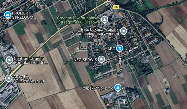 Działka budowlana Strzegom Grabina, ul. Wrzosowa