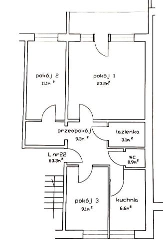 Mieszkanie 3-pokojowe Poznań Stare Miasto, os. Bolesława Chrobrego. Zdjęcie 6