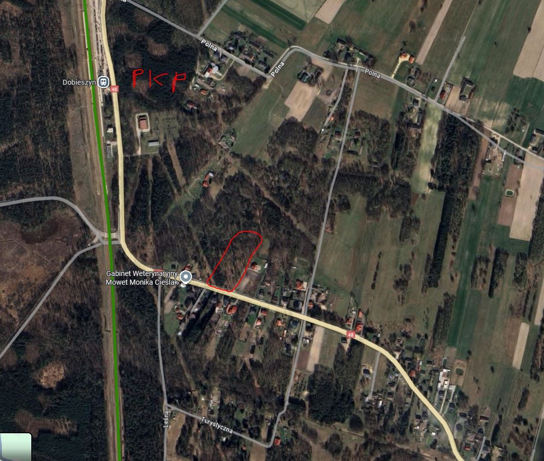 Działka budowlana Dobieszyn, ul. Główna