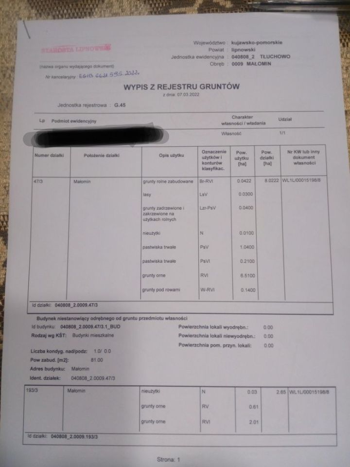 Działka rolna Małomin. Zdjęcie 2