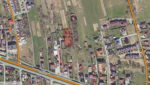 Działka rolna Rzeszów Przybyszówka, ul. Krakowska. Zdjęcie 1