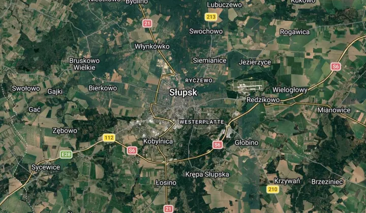Działka rekreacyjna Słupsk, Kierunek Bierkowo