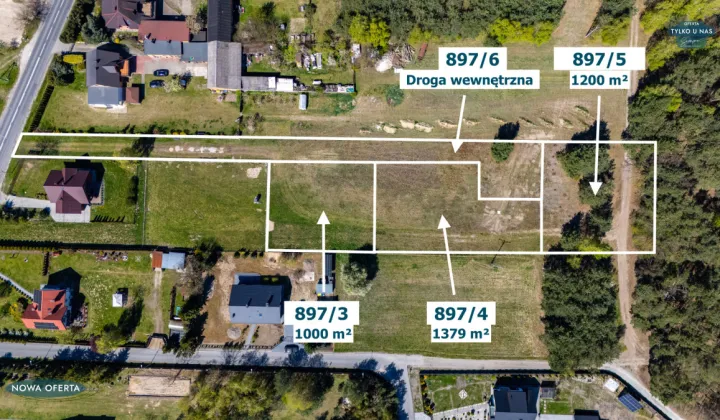 Działka budowlana Łobudzice, ul. Akacjowa