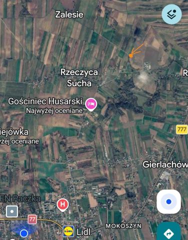 Działka rolna Rzeczyca Mokra. Zdjęcie 1