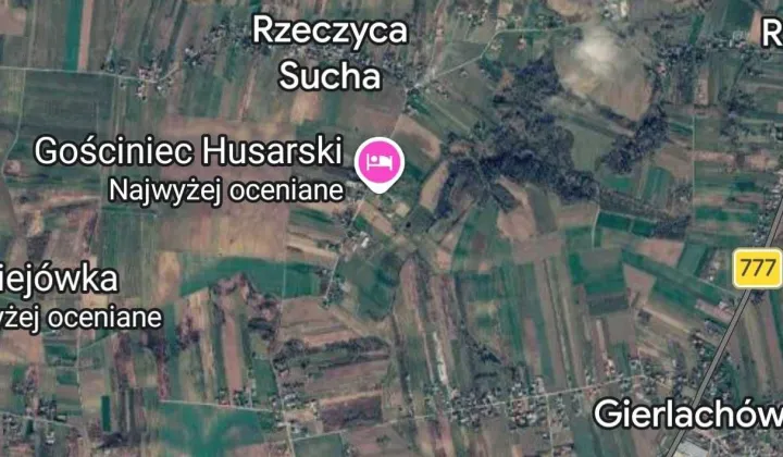 Działka rolna Rzeczyca Mokra