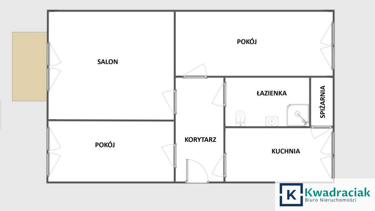 Mieszkanie 3-pokojowe Sanok Śródmieście, ul. Berka Joselewicza. Zdjęcie 13