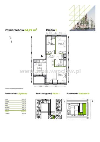 Mieszkanie 3-pokojowe Wrocław Fabryczna. Zdjęcie 2
