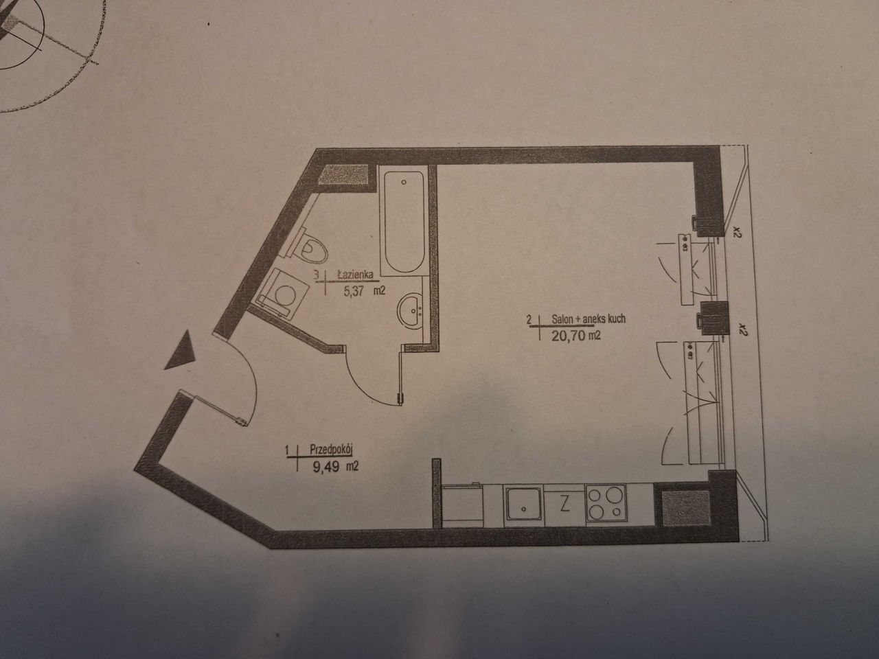 Mieszkanie 1-pokojowe Warszawa Praga-Północ, ul. Józefa Sierakowskiego. Zdjęcie 2