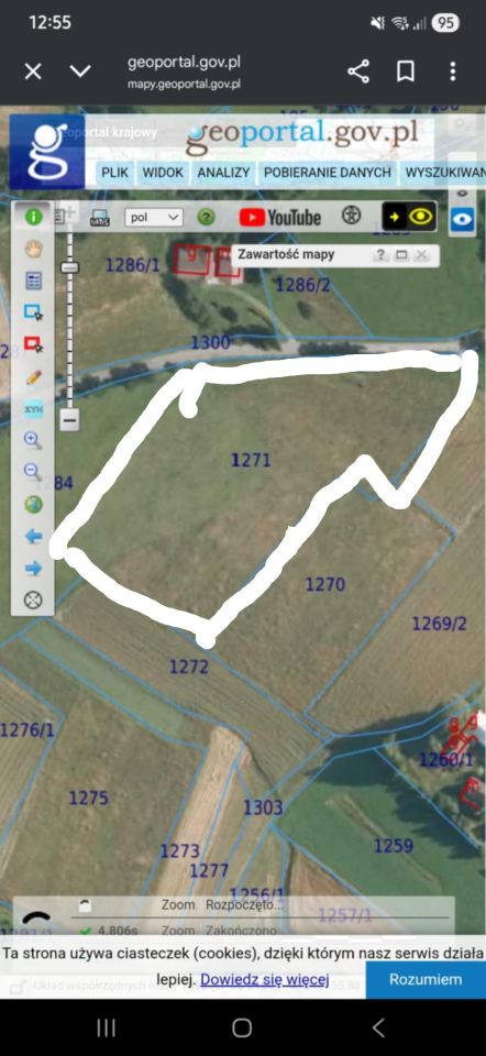 Działka rolna Sitnica. Zdjęcie 5