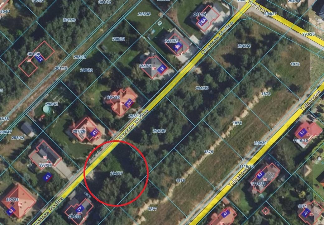 Działka budowlana Chotomów, ul. Obrońców Modlina. Zdjęcie 1