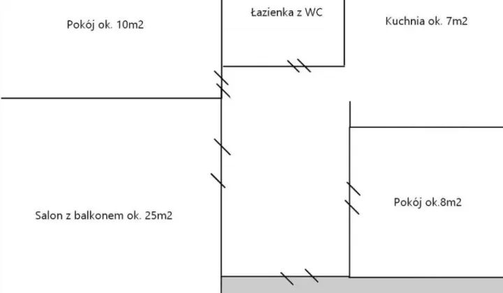 Mieszkanie 3-pokojowe Toruń Rubinkowo, ul. Ludwika Rydygiera
