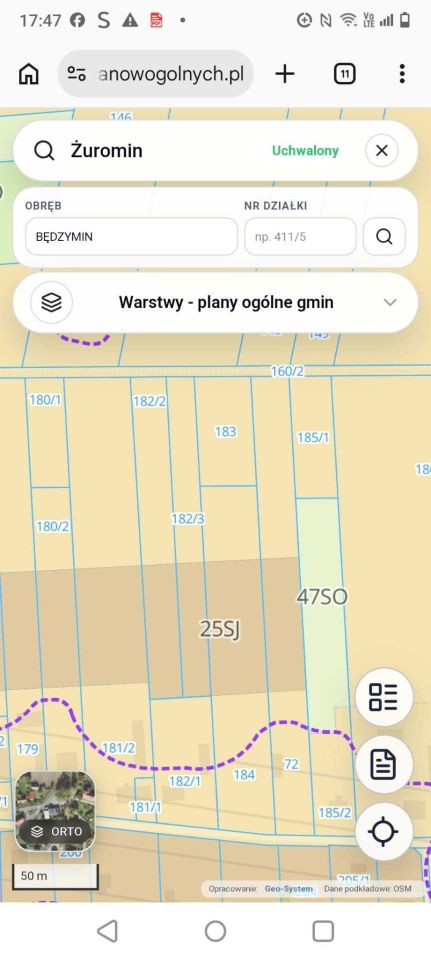 Działka rolno-budowlana Brudnice, ul. Poniatowska. Zdjęcie 2