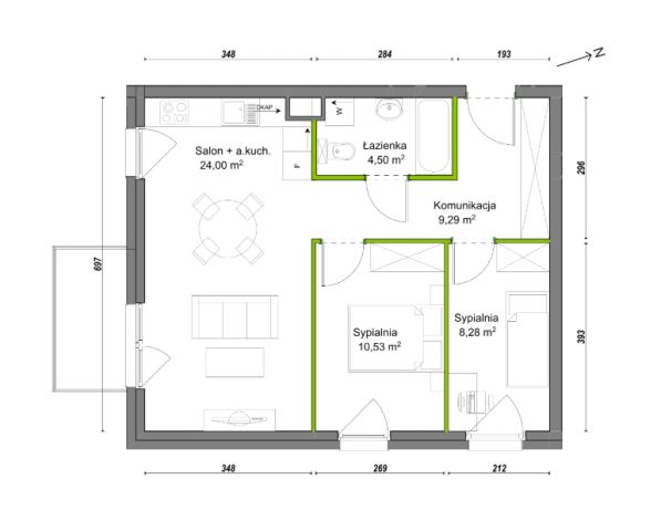 Mieszkanie 3-pokojowe Wrocław Ołtaszyn, ul. Orawska. Zdjęcie 8