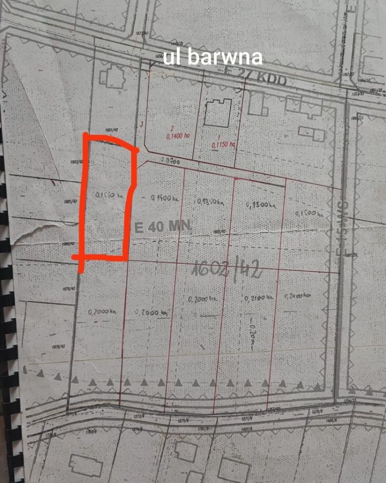 Działka budowlana Rudziczka, ul. Barwna