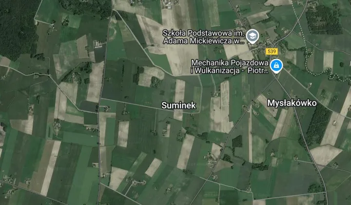 Działka leśna Suminek