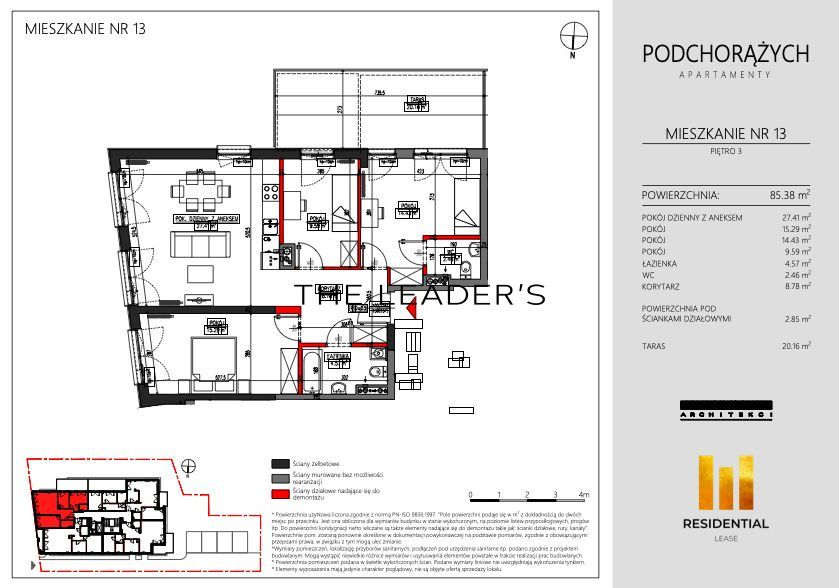 Mieszkanie 4-pokojowe Warszawa, ul. Podchorążych. Zdjęcie 18