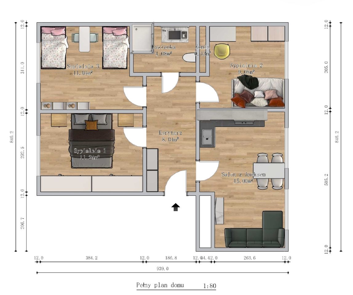 Mieszkanie 2-pokojowe Lublin Czechów Dolny, ul. Organowa