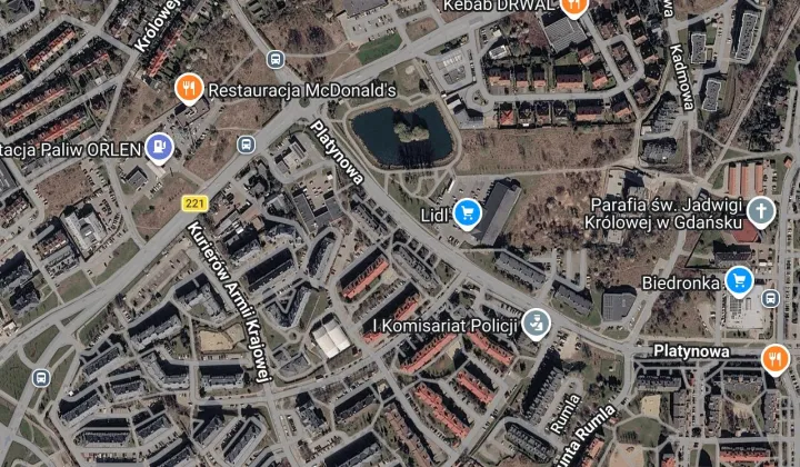 Mieszkanie 2-pokojowe Gdańsk Orunia Górna, ul. Platynowa