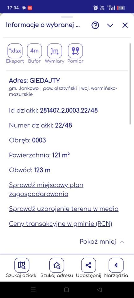 Działka budowlana Giedajty. Zdjęcie 7