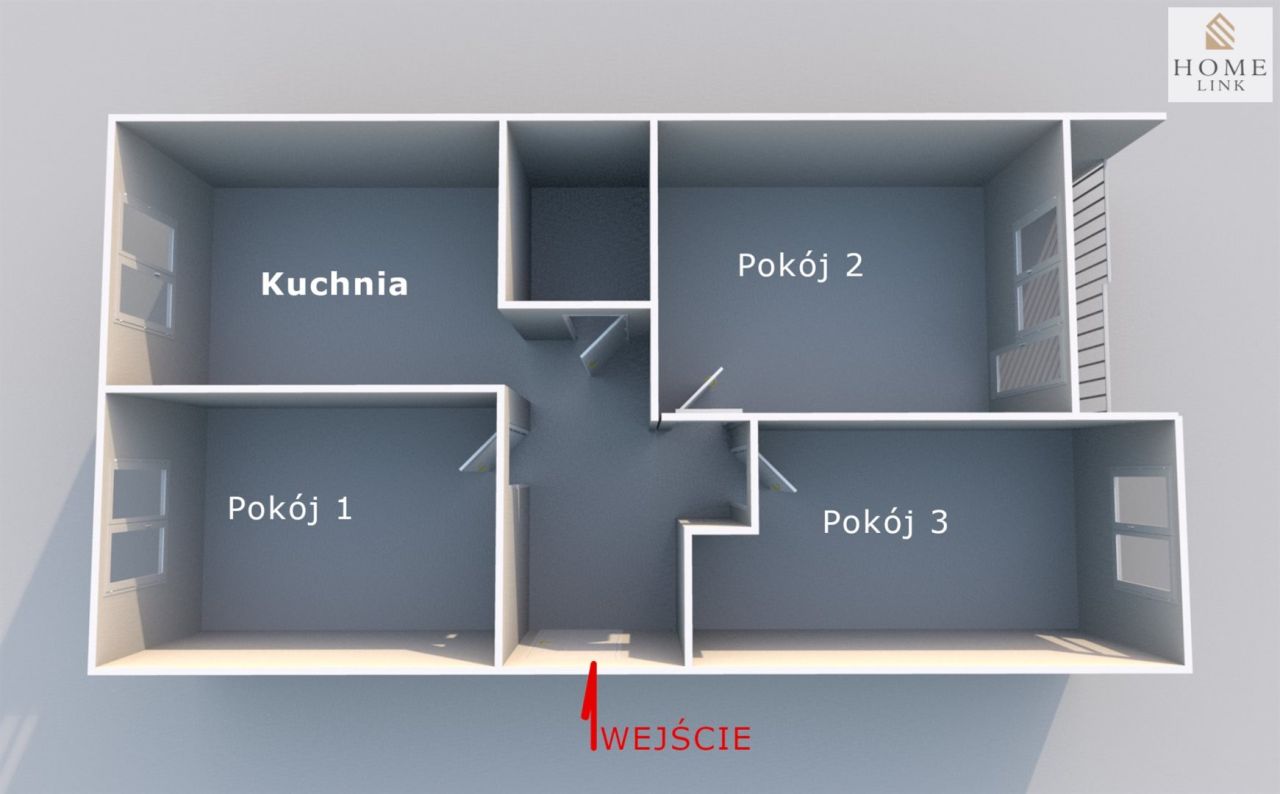 Mieszkanie 3-pokojowe Biskupiec, ul. Poznańska. Zdjęcie 15