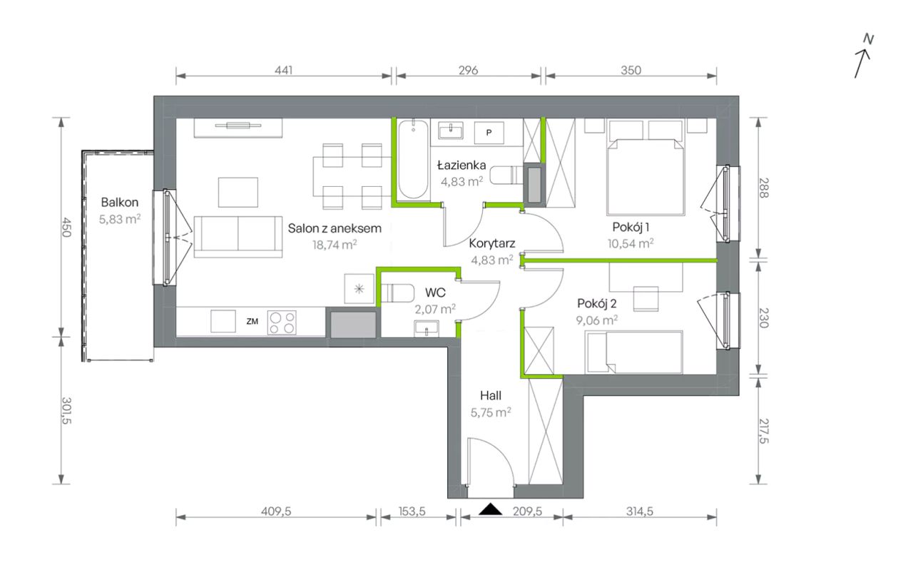 Mieszkanie 3-pokojowe Warszawa Targówek, ul. Oliwska. Zdjęcie 16