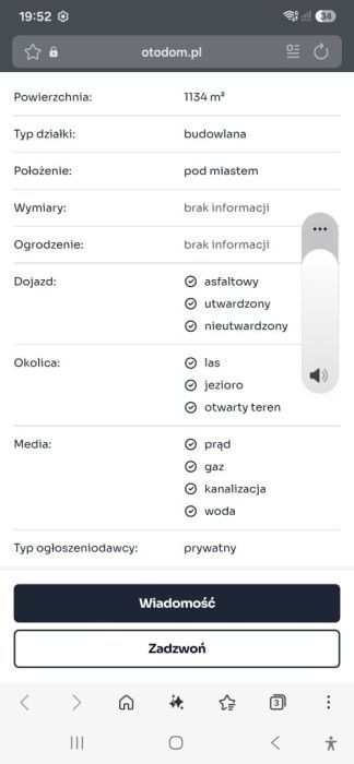 Działka budowlana Ostróżki. Zdjęcie 5
