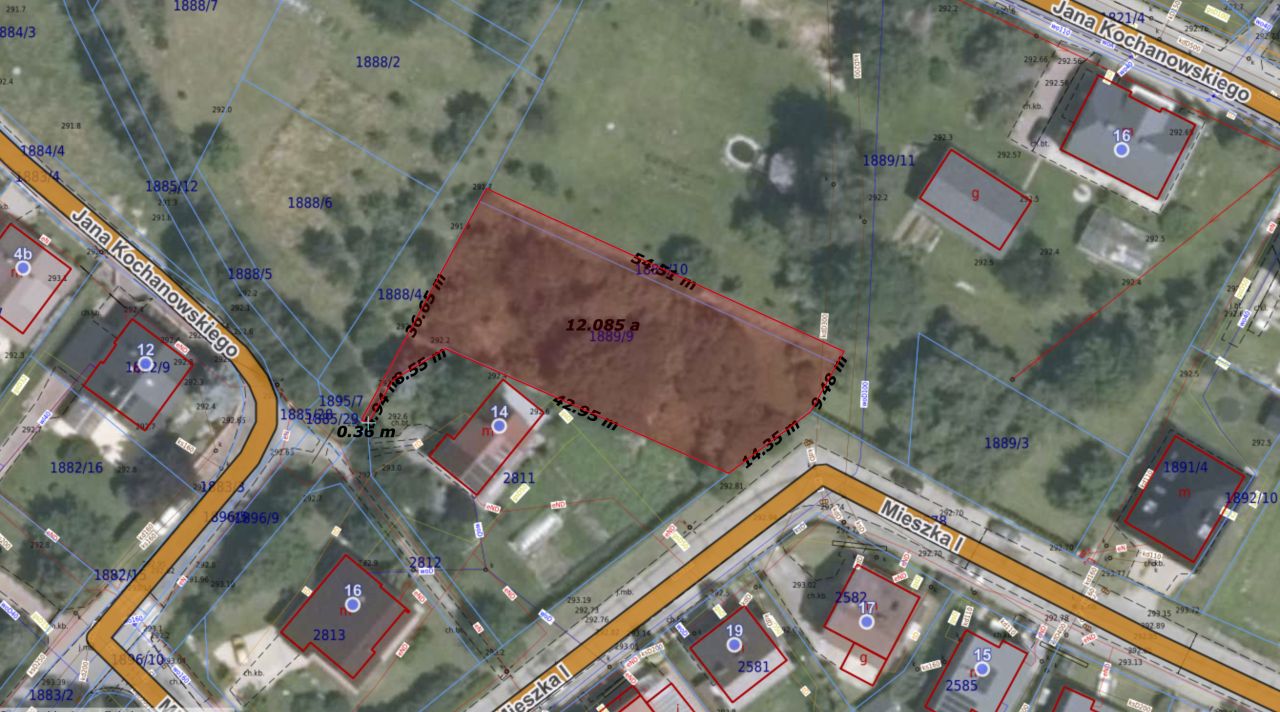 Działka budowlana Gorlice Zawodzie, Mieszka I. Zdjęcie 2