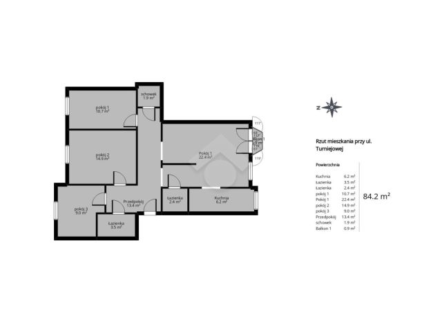 Mieszkanie 4-pokojowe Kraków Kurdwanów, ul. Turniejowa. Zdjęcie 20