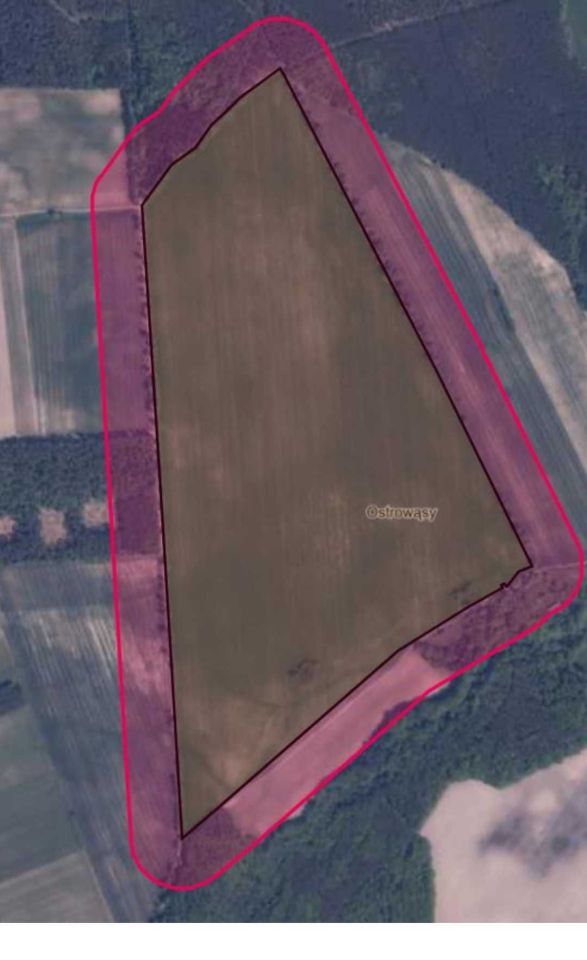 Działka rolno-budowlana Ostrowąsy