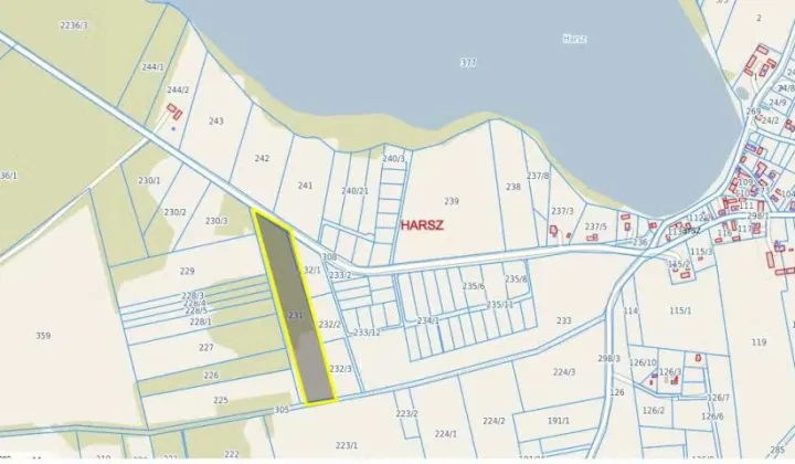 Działka leśna Harsz
