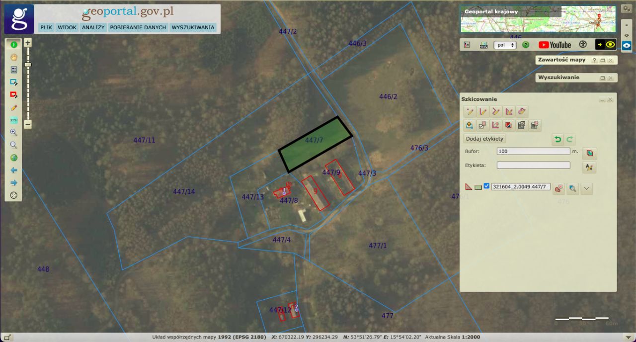 Działka rolno-budowlana Batyń. Zdjęcie 2