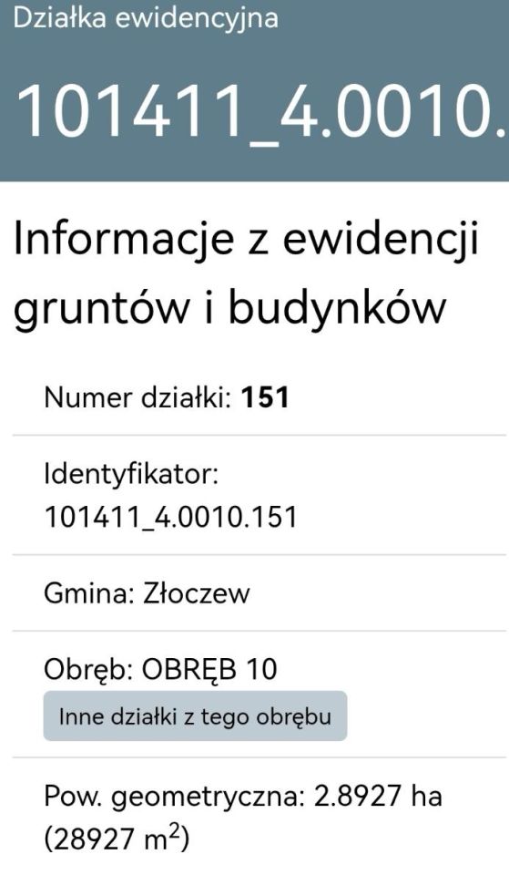 Działka rolno-budowlana Złoczew Stara Huta, ul. Stawiska. Zdjęcie 3