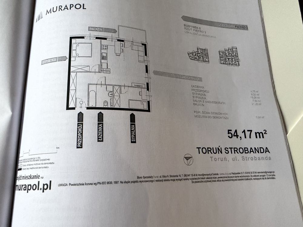Mieszkanie 3-pokojowe Toruń. Zdjęcie 5