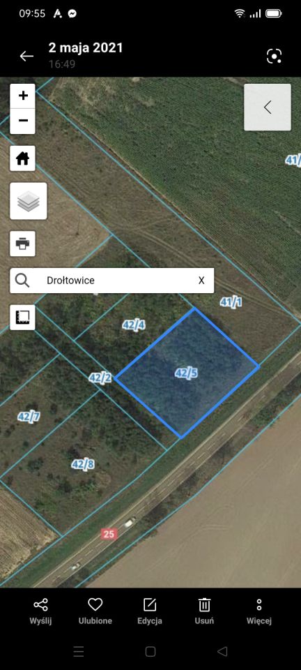 Działka rolno-budowlana Drołtowice. Zdjęcie 2