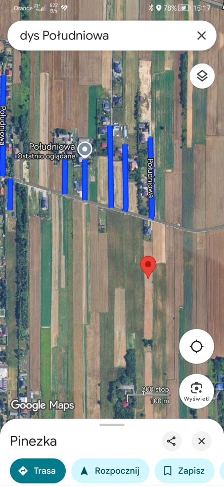 Działka rolno-budowlana Dys, ul. Południowa. Zdjęcie 5