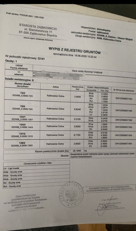 Działka rolna Kalinowice Dolne. Zdjęcie 2