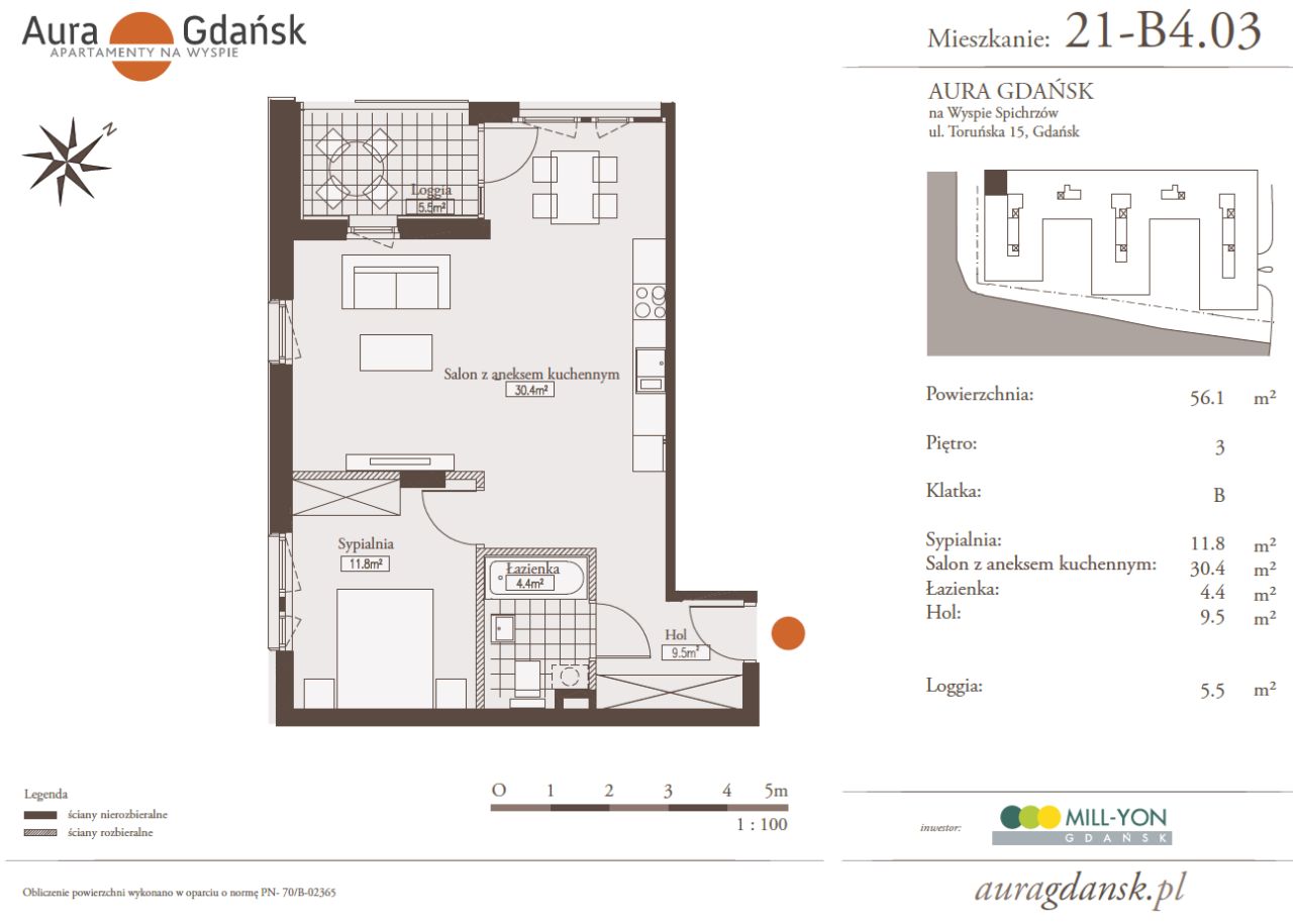 Mieszkanie 4-pokojowe Gdańsk Śródmieście, ul. Toruńska. Zdjęcie 8