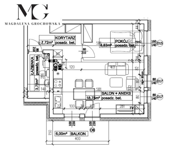 Mieszkanie 2-pokojowe Bydgoszcz Śródmieście. Zdjęcie 2