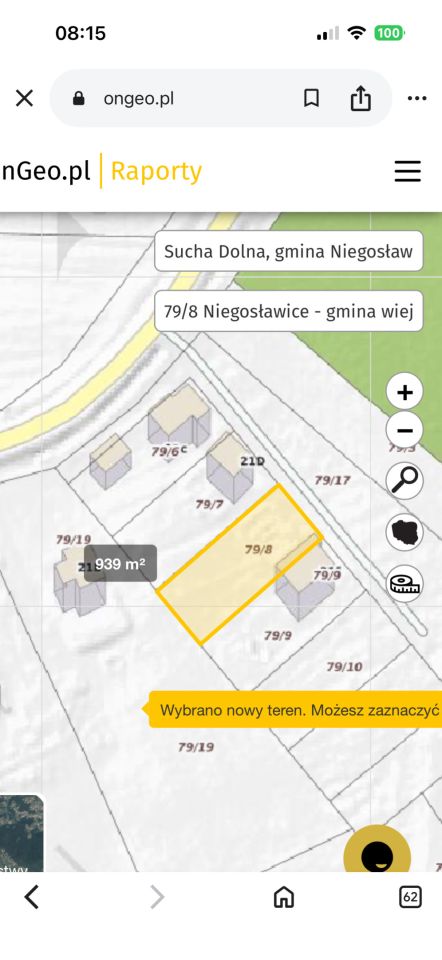 Działka budowlana Sucha Dolna. Zdjęcie 2