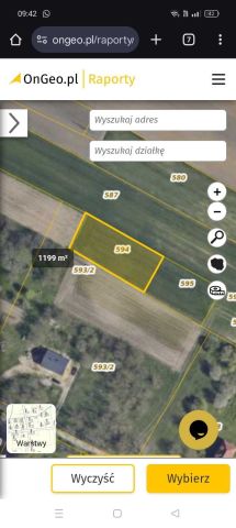 Działka budowlana Wierzbna Wandówka. Zdjęcie 1