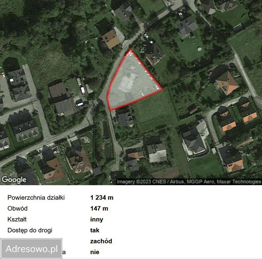 Działka budowlana Bielsko-Biała Kamienica, ul. Ruciana